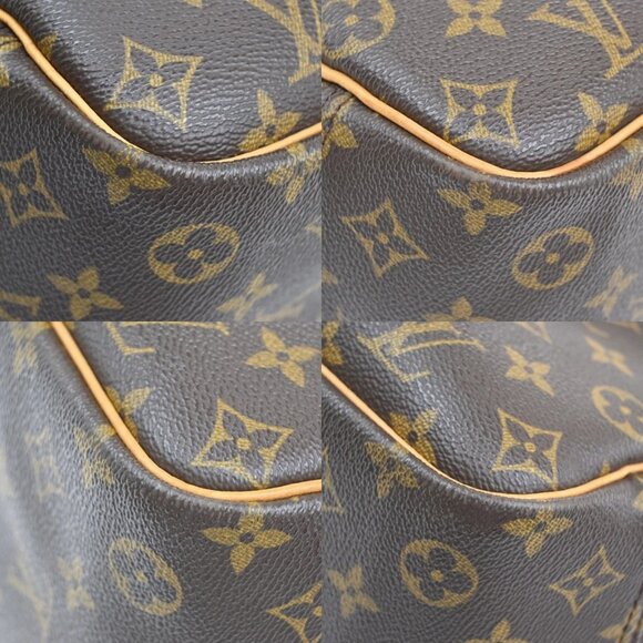 LOUIS VUITTON LV Logo Deauville Hand Bag Monogram Leather Brown M47270 75TA001 - Picture 7 of 16